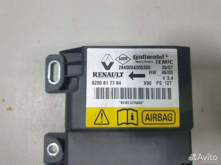 Блок SRS Renault Logan седан K7MF 710 1.6 2009