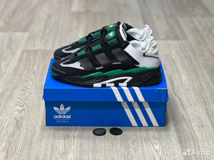 Кроссовки Adidas Niteball Black Green (36-45)