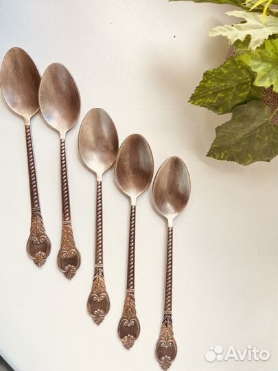 Чайные мельхиоровые ложки