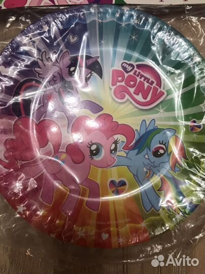 My Little pony набор новый тарелочки 6 шт