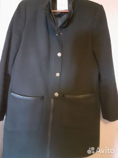 Пальто mango suit черное женское