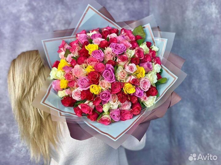 51 роза. Подарок девушке