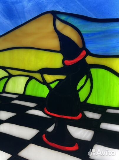 Картина панно ночник светильник стекло