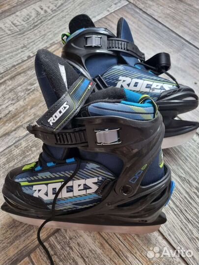 Коньки ледовые раздвижные Roces р. 36-41
