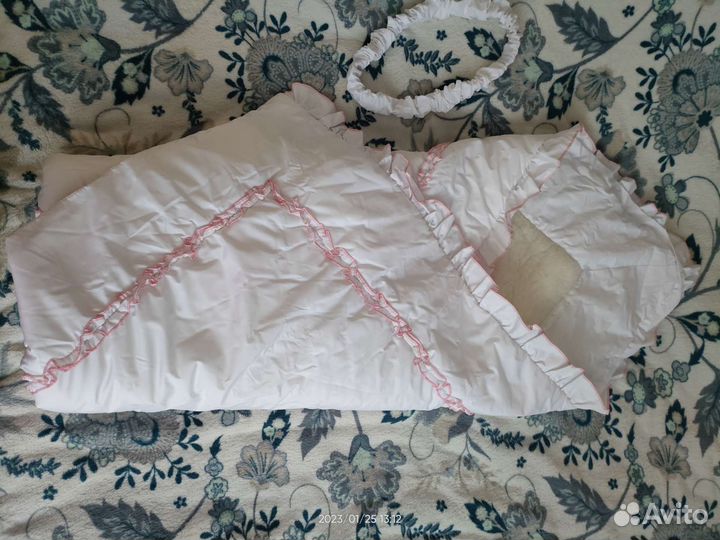 Конверт одеяло на выписку зима