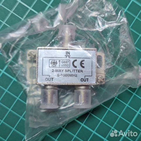 Делитель тв сигнала/антенный сплиттер на 2 тв