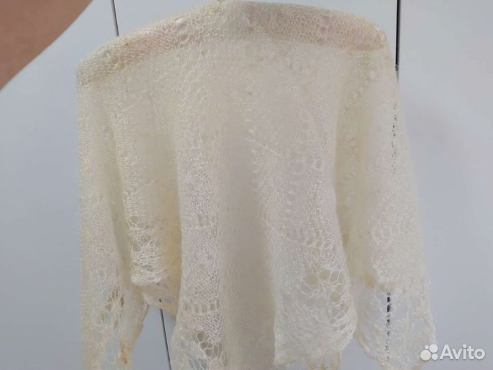 Пуховый платок паутинка