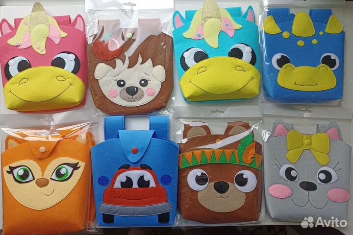 Сумка на самокат/велосипед из фетра