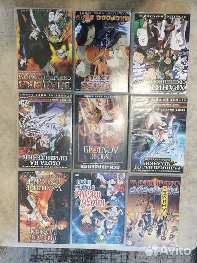 Старые аниме диски 51 шт