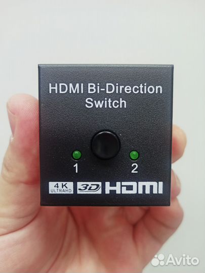 Hdmi свитч (switch) на 2 устройства, новые