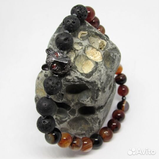 Браслет мужской из натуральных камней