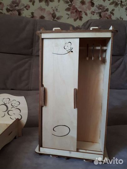 Кукольная мебель деревянная резная