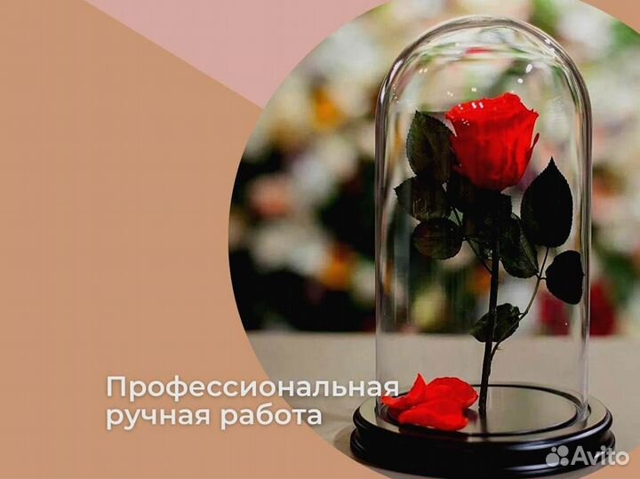 Роза в колбе. Стоит до 8 лет