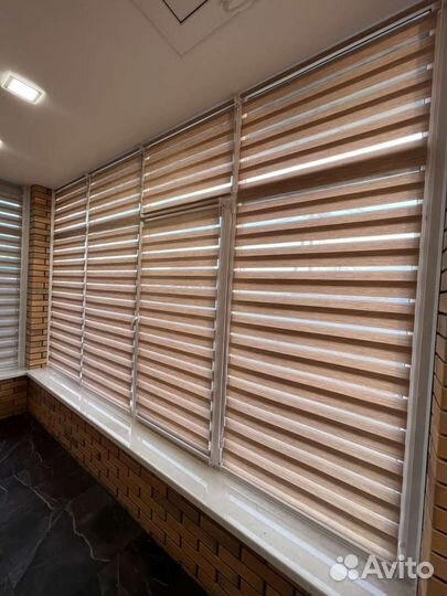 Рулонные шторы Зебра