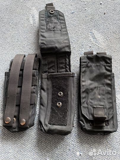 Подсумки под магазины ак черные