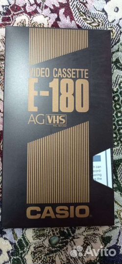 Новые запечатанные видеокассеты casio E-180 AG VHS