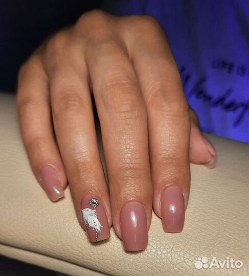 Маникюр покрытие гель лак наращивание