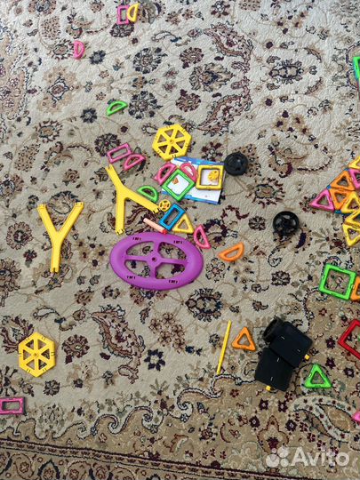 Магнитный конструктор 100 деталей