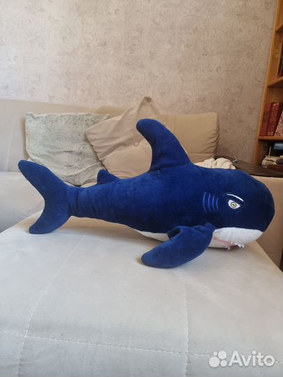 Огромная мягкая игрушка Акула IKEA