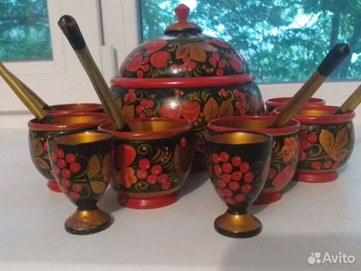 Набор деревянной посуды СССР