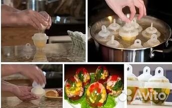 Контейнеры для варки яиц (6 контейнеров) -Лентяйка