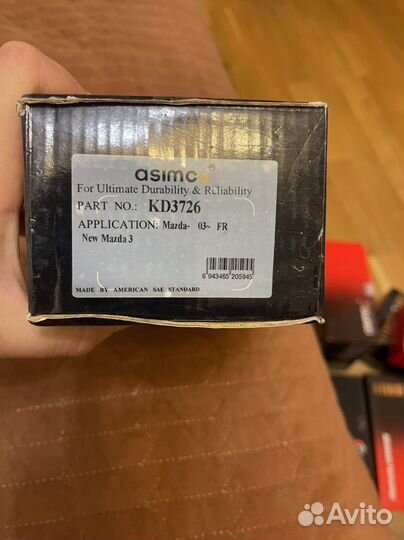 Колодки mazda 3 2003 год