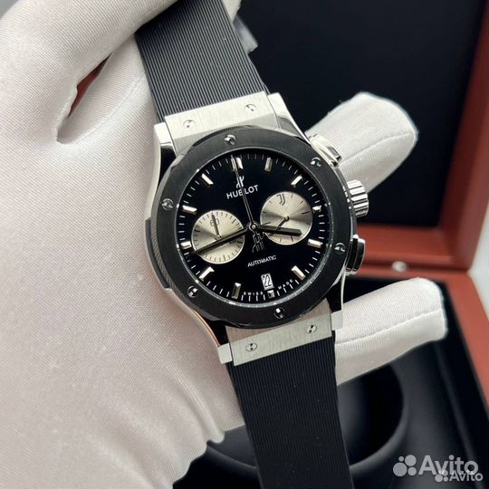 Часы мужские стильные кварцевые Hublot