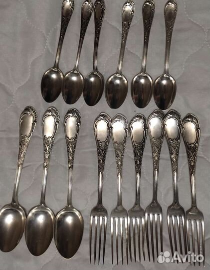 Мельхиоровые столовые приборы СССР