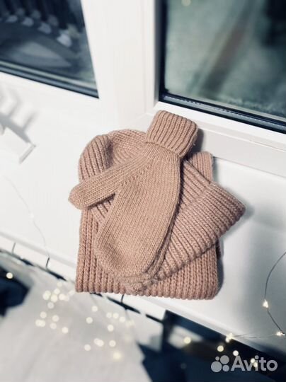 Комплект шапка и шарф женский