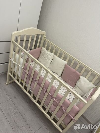 Детская прямоугольная кроватка