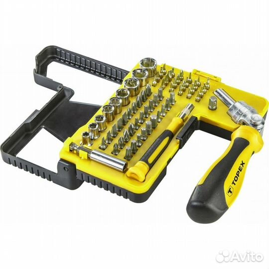 Сменные наконечники и торцевые головки topex 39D34