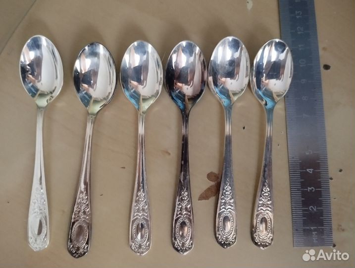 Мельхиоровые кофейные ложки СССР