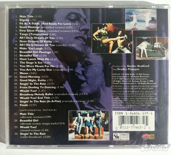 CD Singin in the rain soundtrack Поющие под дождем