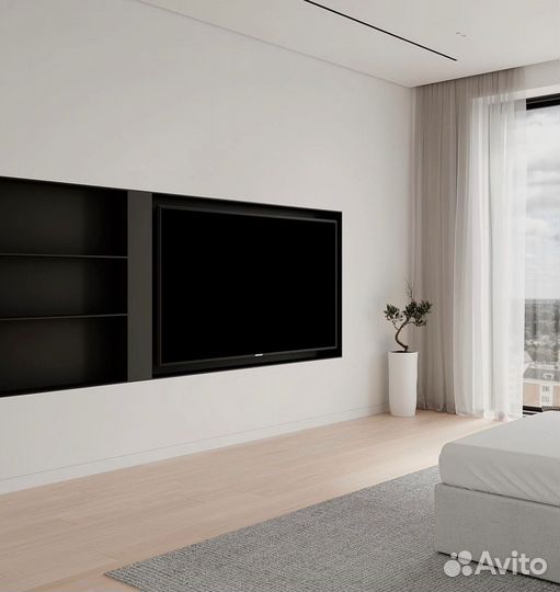 Алюминиевый теневой скрытый плинтус