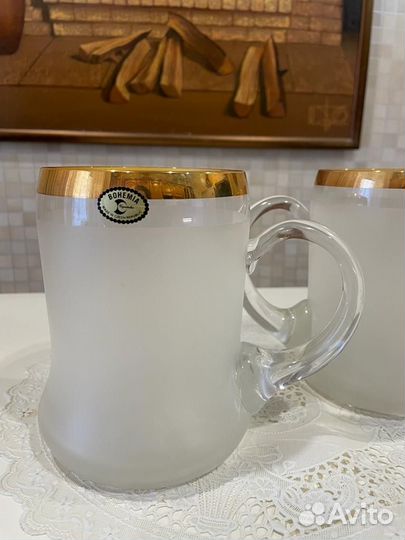 Бокалы, кружки для пива. Чехия, Богемия