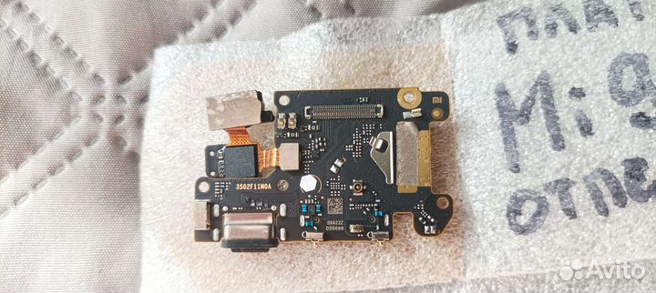 Нижняя Плата Разъём Отпечаток Xiaomi Mi 9t