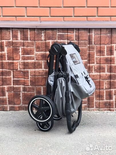 Коляска luxmom 730 libra серый