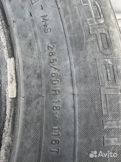 Hankook Ventus Prime3 SUV K125A 285/60 R18 23F