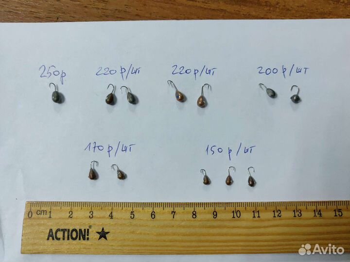 Мормышки вольфрамовые Тульские