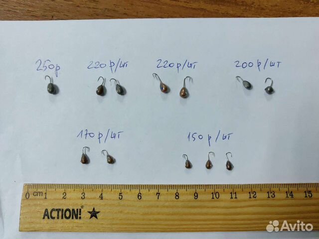 Мормышки вольфрамовые Тульские