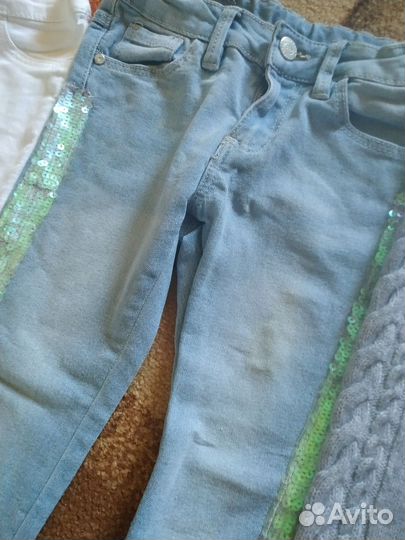 Джинсовая одежда для девочки 98 104