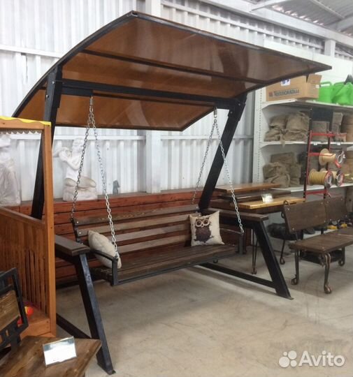 Качели садовые 2,0*1,5м h-2,1 м