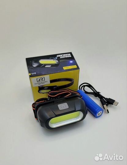 Фонарь налобный аккумуляторный