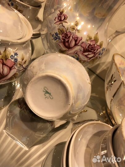 Кофейный сервиз перламутр