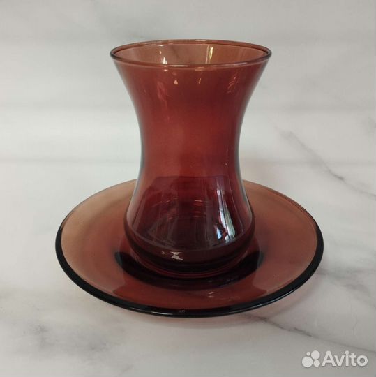 Набор чайный, армуды на 6 персон, 120мл разные цв