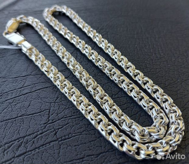 Серебряная цепь 925 пробы,Бисмарк,49,2грм,60см