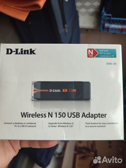 Wi-Fi адаптер D-Link DWA-125 Wireless 150 USB