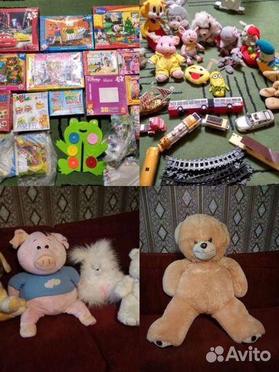 Детские пазлы, лото, игрушки и др