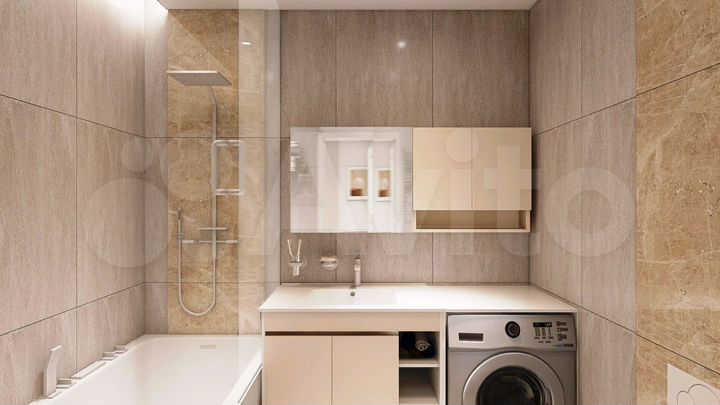 1-к. апартаменты, 53 м², 4/9 эт.