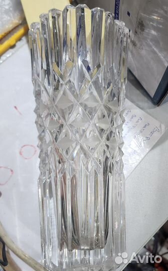 Ваза хрустальная ромбы СССР 1980-е